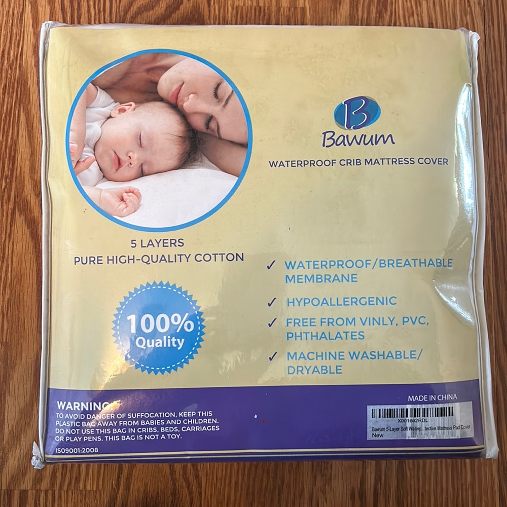 NIP Bawum waterproof crib mattress cover